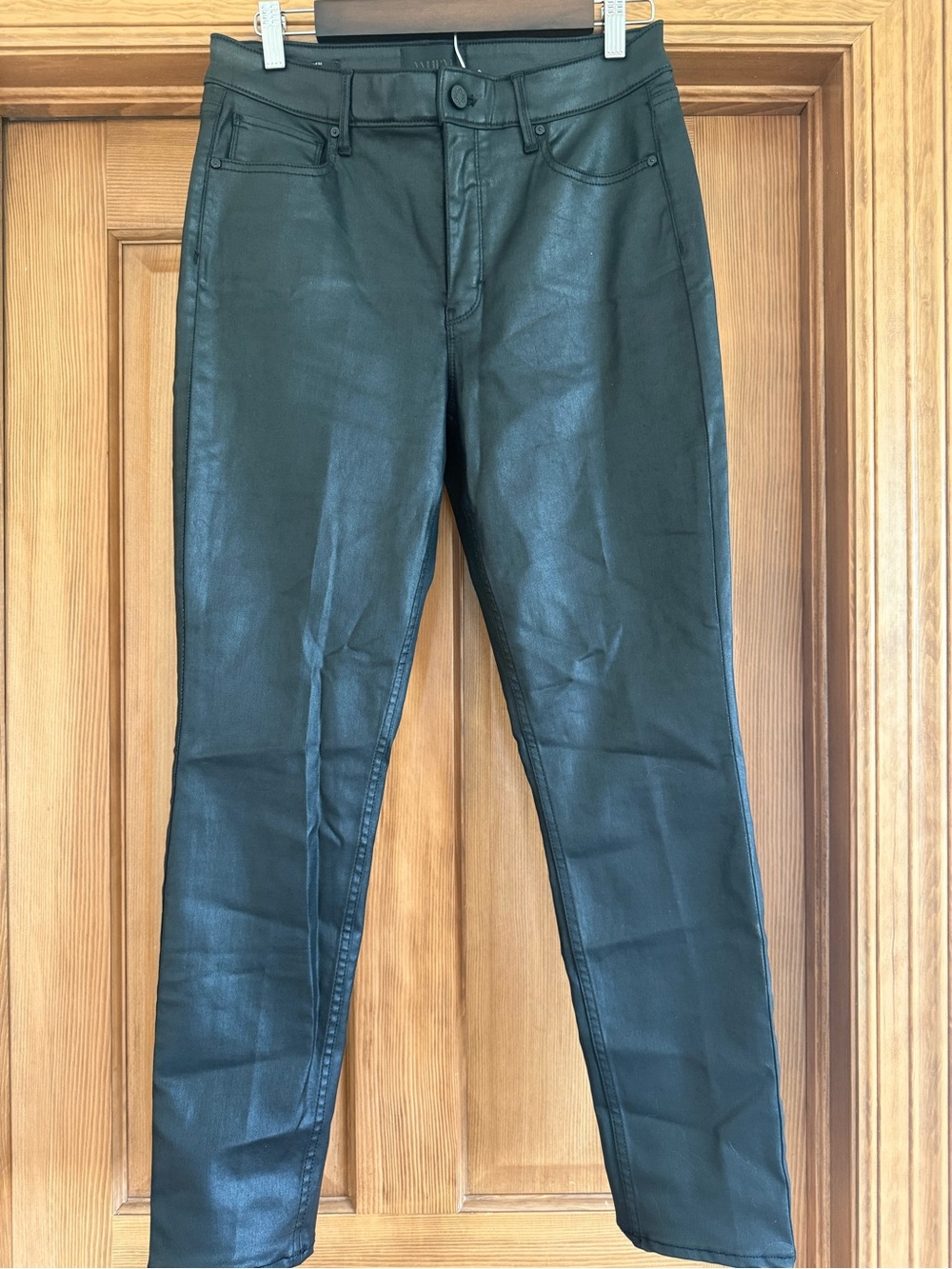 Women’s Black Coated High Waisted Skinny Jeans